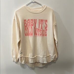 Simply Southern Cream Sweatshirt - Baby It's Cold Outside